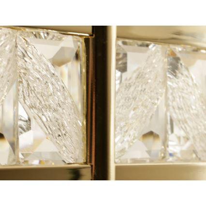 Kristalni LED luster s prigušivanjem na sajli ENRIQUE LED/55W//230V 3000-6000K Ø 80 cm + daljinski upravljač