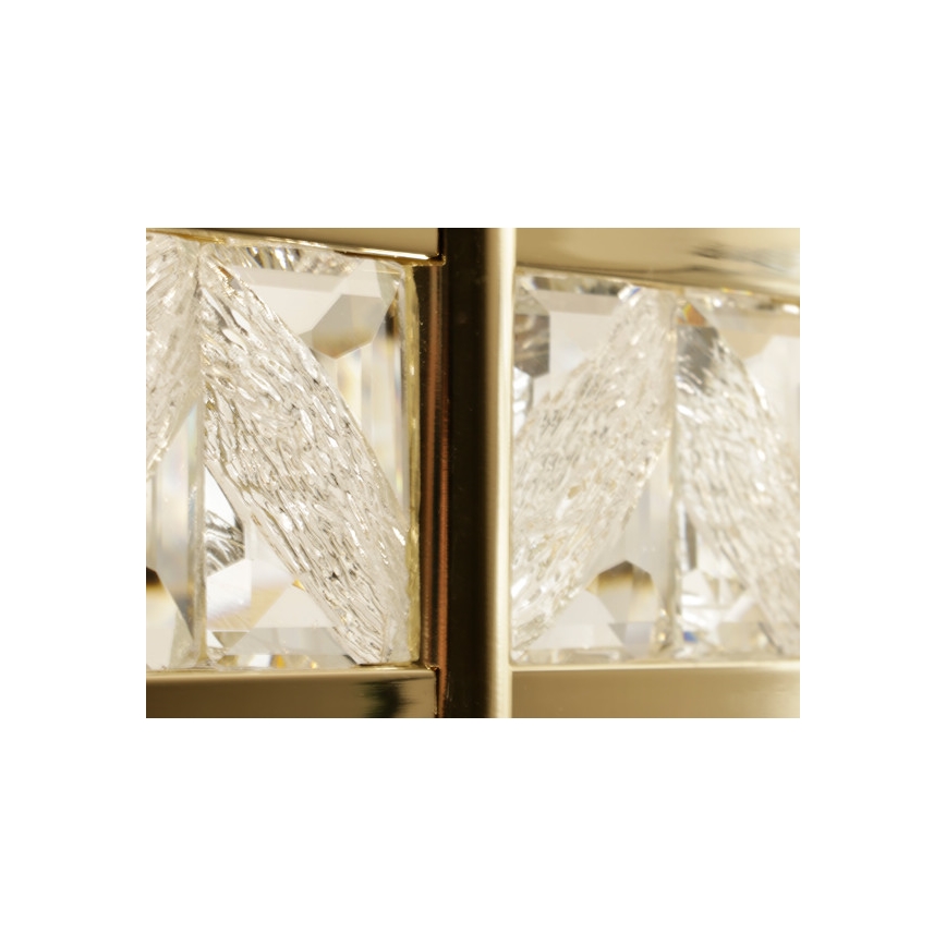 Kristalni LED luster s prigušivanjem na sajli ENRIQUE LED/55W//230V 3000-6000K Ø 80 cm + daljinski upravljač