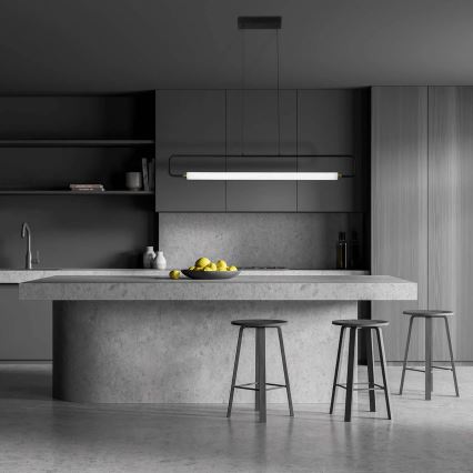 LED luster na sajli FELICJA LED/30W/230V 4000K crni