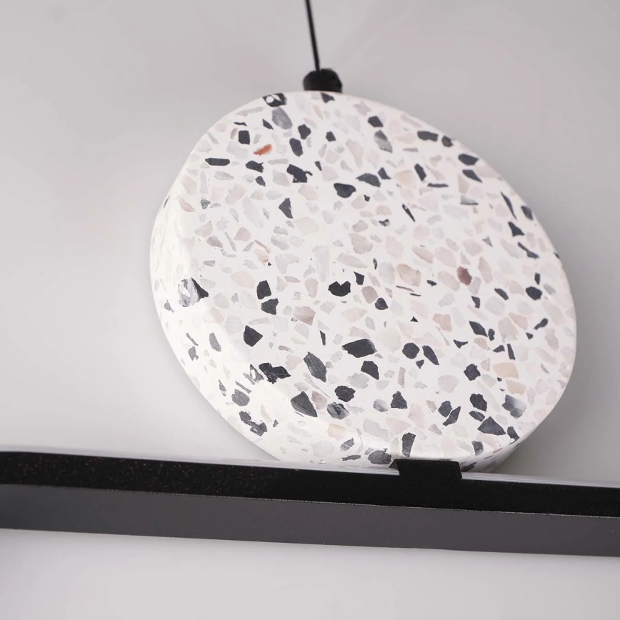 LED luster na sajli FLORENTYNA LED/48W/230V 4000K crna/bijela