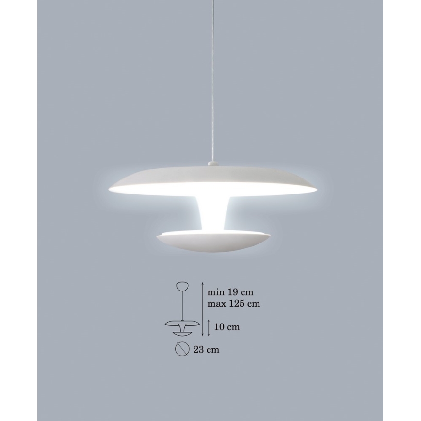 LED luster na sajli FLY LED 1xLED/15W/230V