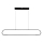 LED Luster na sajli FRAME LED/42W/230V crna