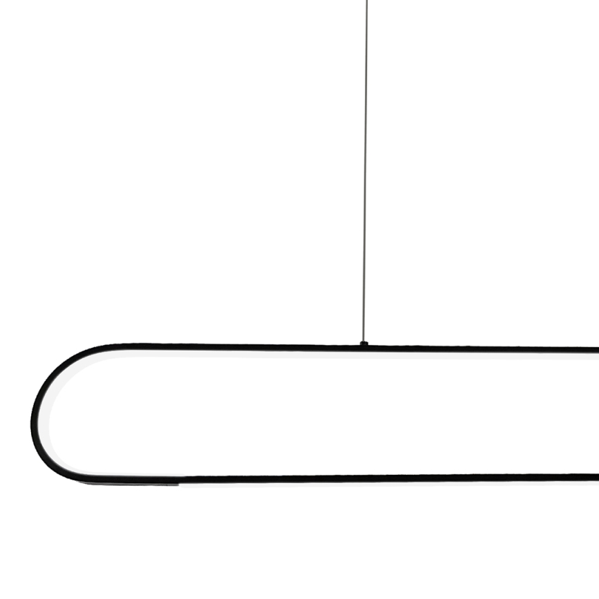 LED Luster na sajli FRAME LED/42W/230V crna