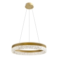 LED luster na sajli FROZI LED/32W/230V pr. 50 cm zlatni