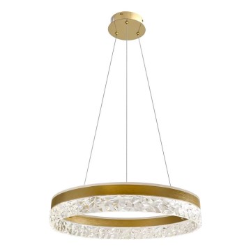 LED luster na sajli FROZI LED/32W/230V pr. 50 cm zlatni