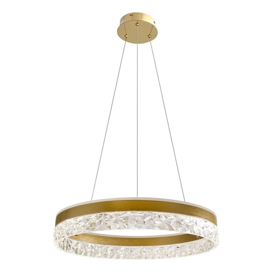 LED luster na sajli FROZI LED/32W/230V pr. 50 cm zlatni