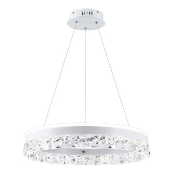 LED luster na sajli FROZI LED/32W/230V Ø 50 cm bijela