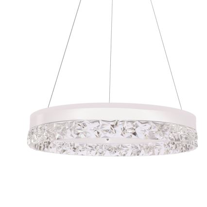 LED luster na sajli FROZI LED/32W/230V Ø 50 cm bijela