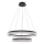 LED luster na sajli FROZI LED/38W/230V pr. 60 cm crna