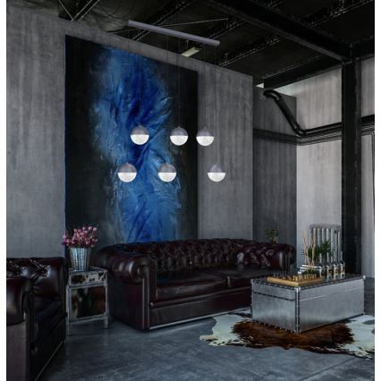 LED luster na sajli FURNI 6xLED/5W/230V