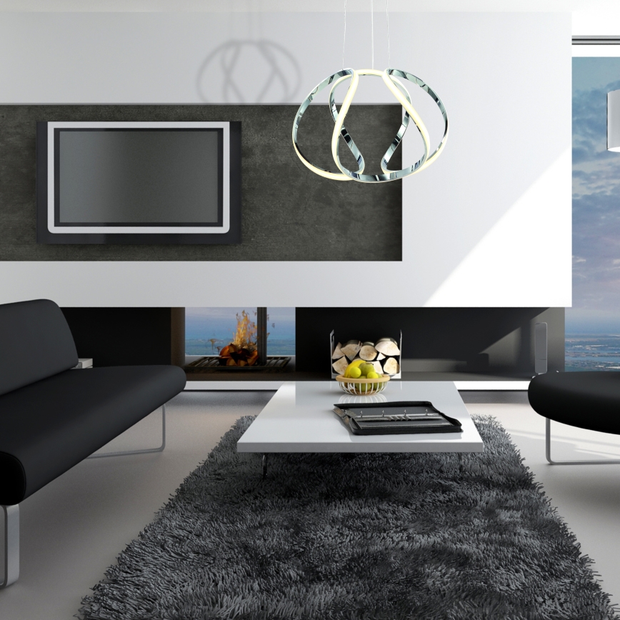 LED luster na sajli GLOBE LED/50W/230V