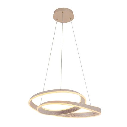 LED luster na sajli GLOW, 75W, 230V, 4000K, Ø 60 cm, zlatna