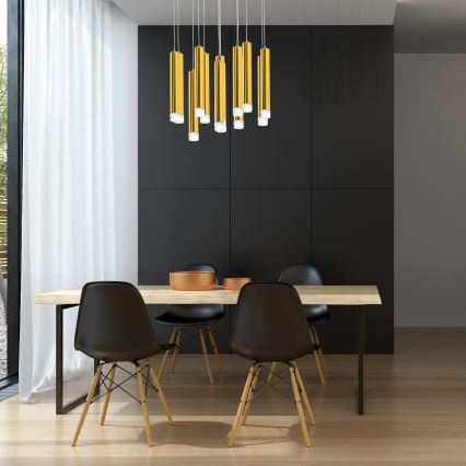 LED Luster na sajli GOLDIE 13xLED/12W/230V zlatna