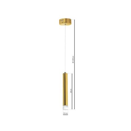 LED Luster na sajli GOLDIE 1xLED/5W/230V zlatna