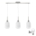 LED luster na sajli HARMA 3xE27/60W/230V matni krom/bijela