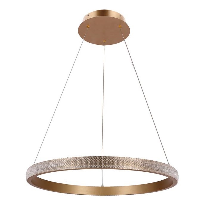 LED Luster na sajli HASHIM LED/34W/230V pr. 60 cm bakrena