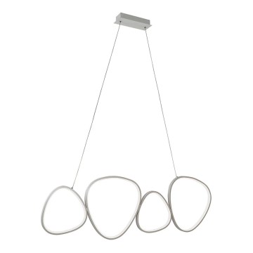 LED luster na sajli HELIX LED/50W/230V srebrni