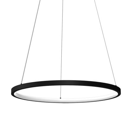 LED Luster na sajli HOOP LED/27W/230V pr. 50 cm 4000K crna