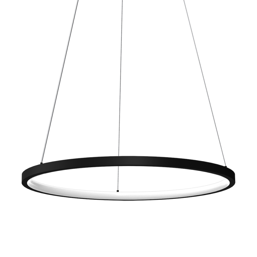 LED Luster na sajli HOOP LED/27W/230V pr. 50 cm 4000K crna
