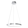 LED Luster na sajli HOOP LED/27W/230V pr. 50 cm 4000K sjajni krom