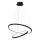 LED Luster na sajli HOOP LED/51W/230V pr. 60 cm 4000K crna