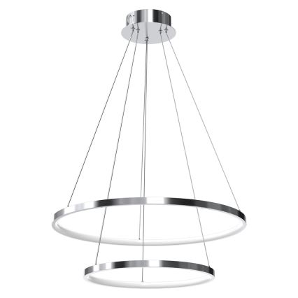 LED Luster na sajli HOOP LED/51W/230V pr. 60 cm 4000K sjajni krom