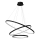 LED Luster na sajli HOOP LED/93W/230V pr. 60 cm 4000K crna