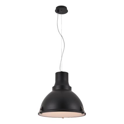 LED luster na sajli INDUSTRY 1xE27/60W/230V crni