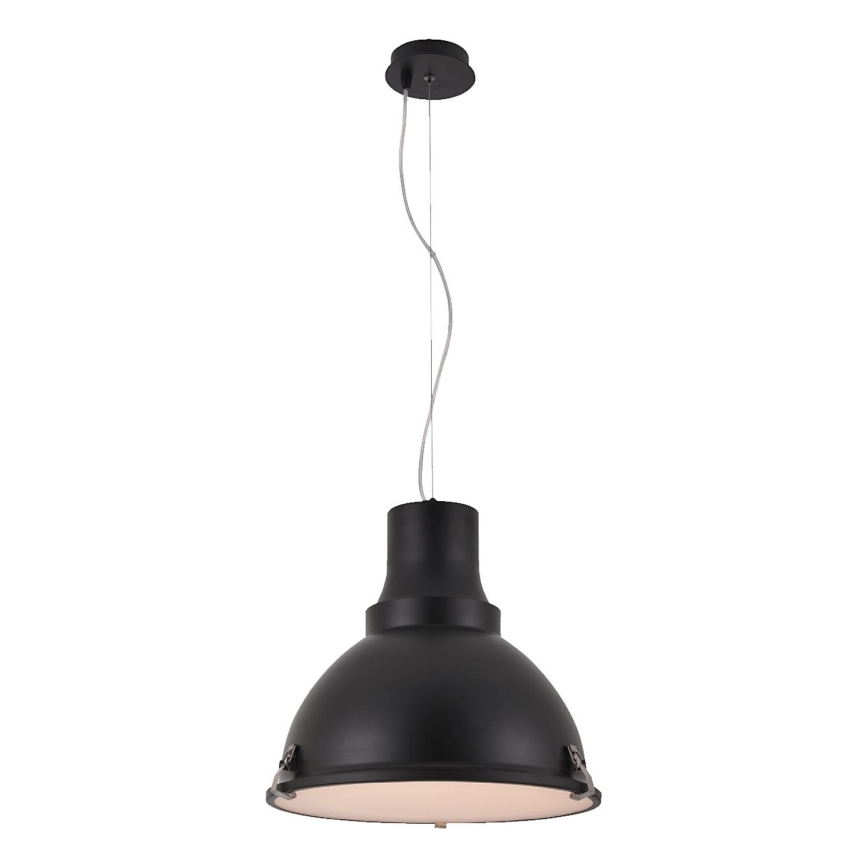 LED luster na sajli INDUSTRY 1xE27/60W/230V crni