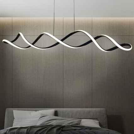 LED Luster na sajli INFINITO LED/43W/230V crna