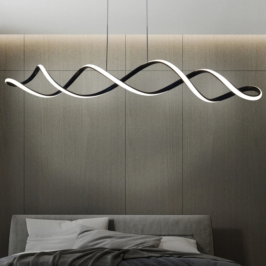 LED Luster na sajli INFINITO LED/43W/230V crna