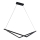 LED luster na sajli ISLA LED/32W/230V crna