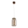 LED Luster na sajli JAR LED/5W/230V bakrena/drvo