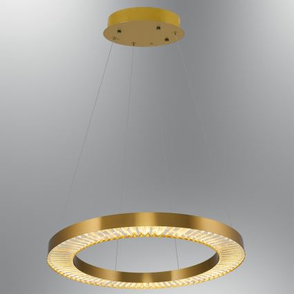 LED luster na sajli JESI LED/85W/230V 3000K pr. 80 cm brončani