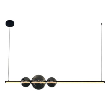 LED Luster na sajli KUGEL LED/30W/230V crna
