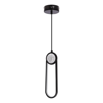 LED Luster na sajli LACRIMA LED/15W/230V 3000K crna
