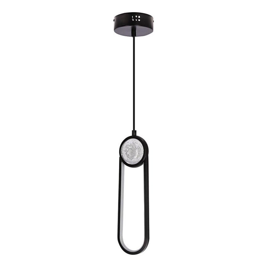 LED Luster na sajli LACRIMA LED/15W/230V 3000K crna