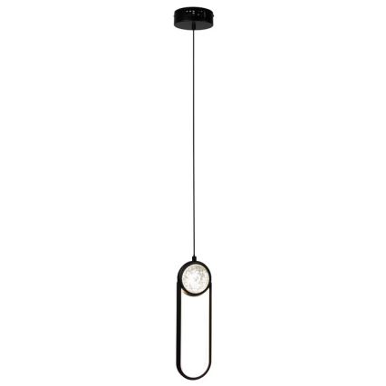 LED Luster na sajli LACRIMA LED/15W/230V 3000K crna