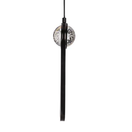 LED Luster na sajli LACRIMA LED/15W/230V 3000K crna