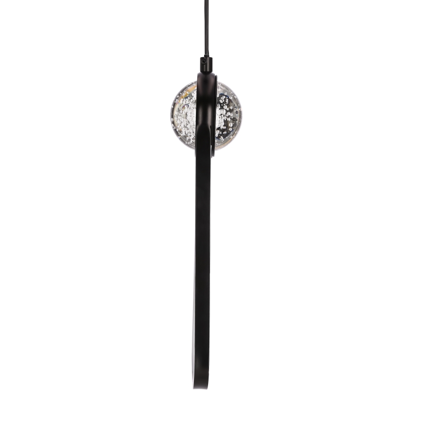 LED Luster na sajli LACRIMA LED/15W/230V 3000K crna