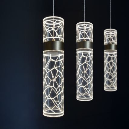 LED luster na sajli LAGOS LED/24W/230V zlatni