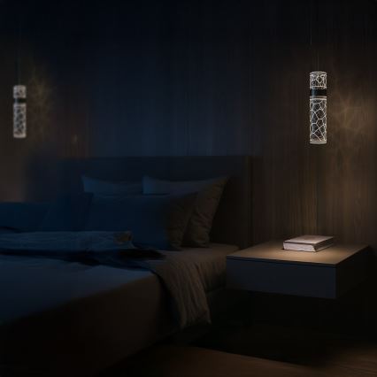 LED luster na sajli LAGOS LED/8W/230V zlatni