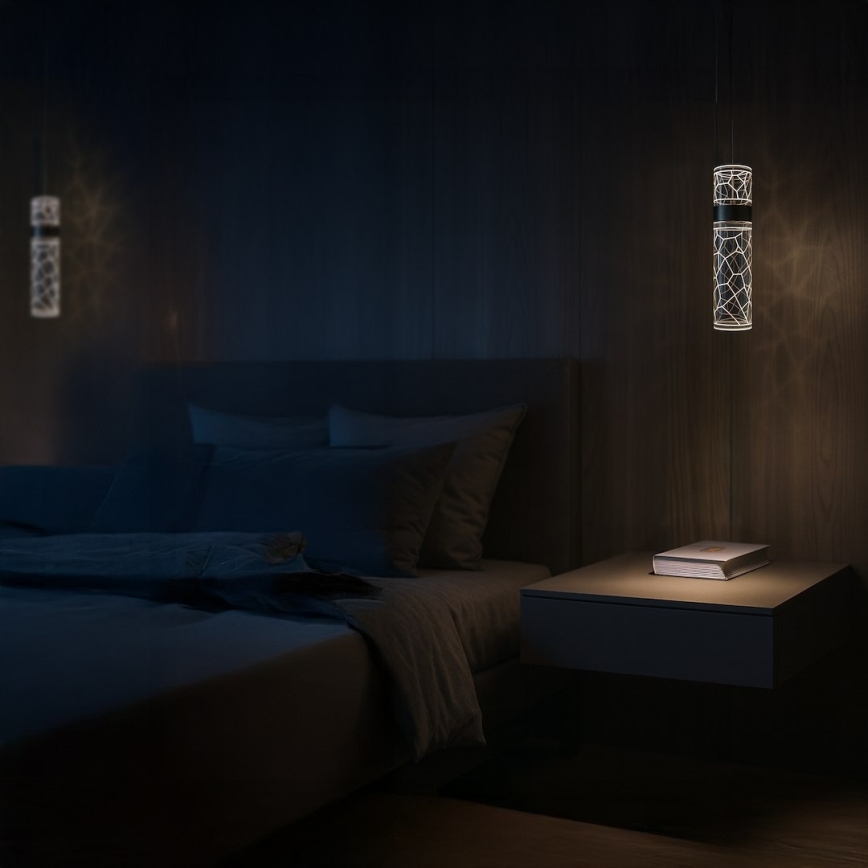 LED luster na sajli LAGOS LED/8W/230V zlatni