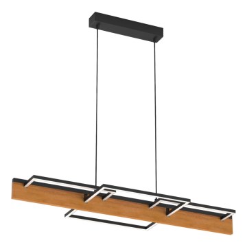 LED luster na sajli LARYSA LED/35W/230V borovina