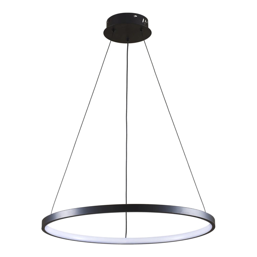 LED Luster na sajli LEA LED/20W/230V 4000K pr. 50 cm crna