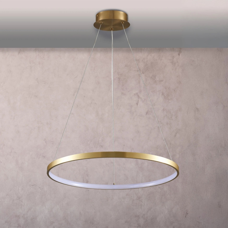 LED Luster na sajli LEA LED/20W/230V 4000K pr. 50 cm zlatna