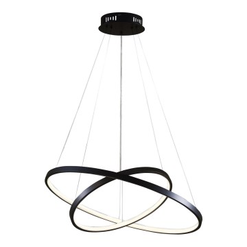 LED Luster na sajli LEA LED/35W/230V 4000K pr. 60 cm crna