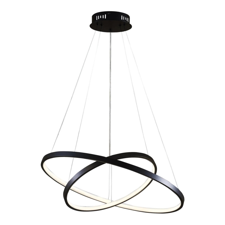 LED Luster na sajli LEA LED/35W/230V 4000K pr. 60 cm crna