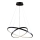 LED Luster na sajli LEA LED/35W/230V 4000K pr. 60 cm crna