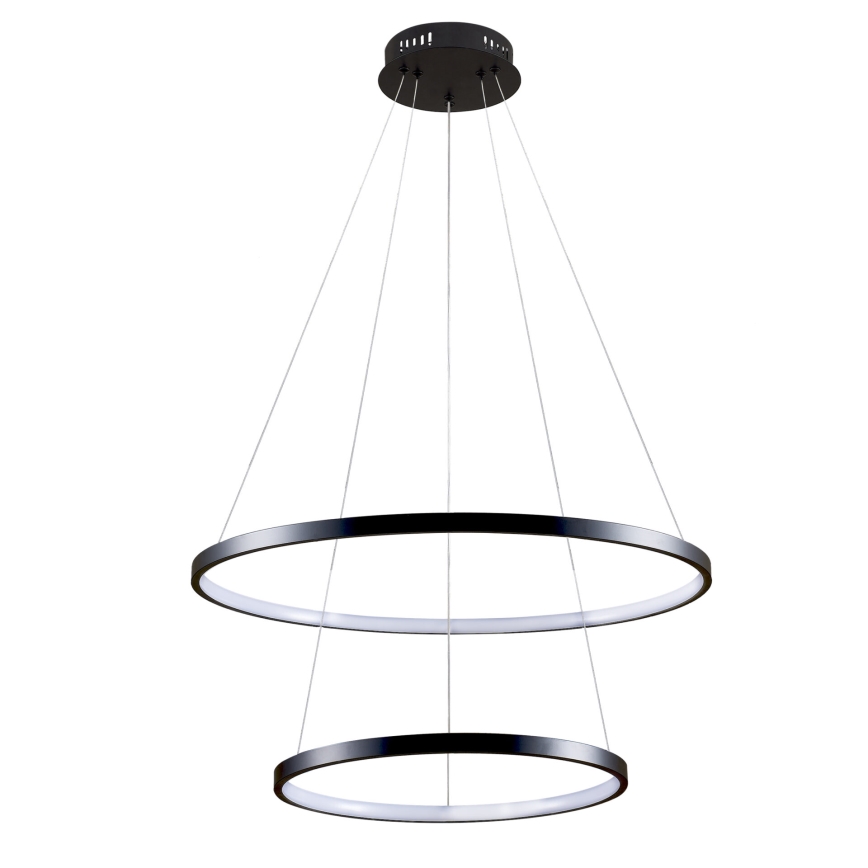 LED Luster na sajli LEA LED/35W/230V 4000K pr. 60 cm crna